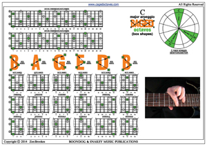 BAGED octaves C major arpeggio box shapes pdf